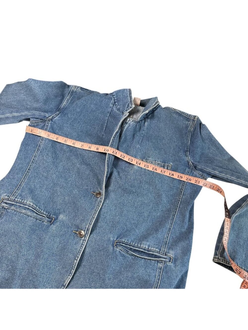 Vintage 80s Crossroads Denim BlazerJack Western Canadian Tuxedo Medium - Picture 8 of 9